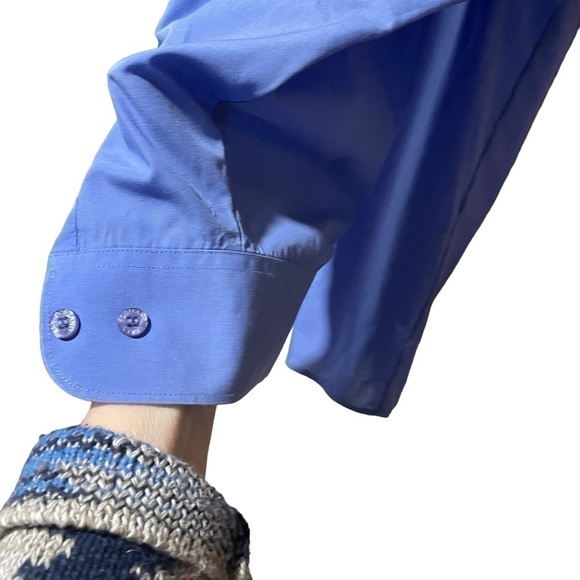 Positano Italy -Cotton Blend - Size XL- 17-17.5 Button down Dress Shirt EUC - Picture 4 of 8